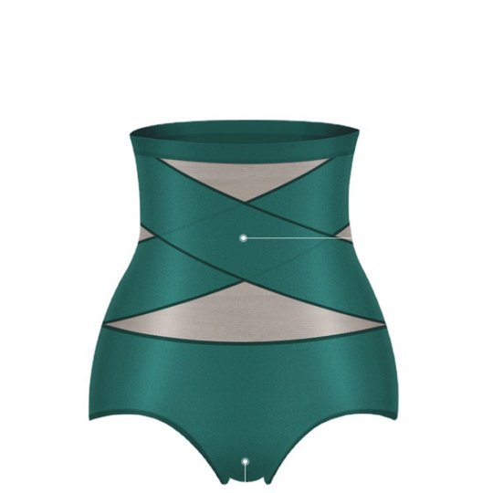 高腰冰丝薄款透气性感内裤女石墨烯纯棉裆抗菌大码塑身美体收腹裤