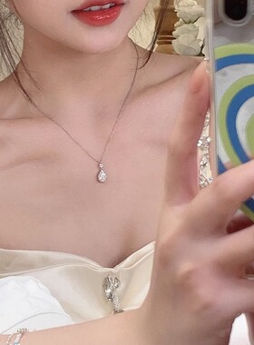 日本portney bell韩国精致水滴吊坠细项链女新款轻奢小众颈链