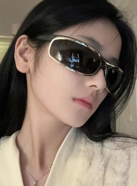 日本portney bellyk全框椭圆形墨镜炫酷蹦迪派对眼镜辣妹uv朋克