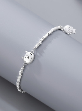 日本portney bell年年有鱼碎银子手饰秋冬 ins冷淡风小众设计