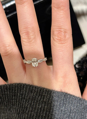 英国设计师cherry kitty轻奢小众旋转芭蕾戒指女s925银鸽子蛋扭纹