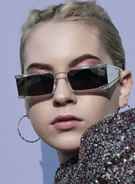 日本portney bell欧美个性水银膜朋克太阳镜女复古小方框墨镜