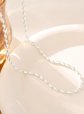 日本portney bell年新款米粒小珠珠细项链女ins小众设计冷淡风