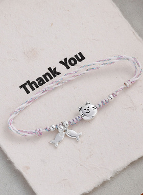 日本Portney Bell喵喵教的信徒 猫咪小鱼编织手绳小众设计感可爱