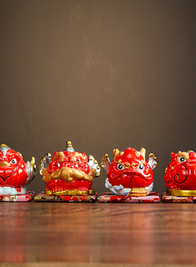 招财貔貅金蟾瑞兽吉祥物迷你桌面小摆件店铺开业礼品乔迁新居礼物