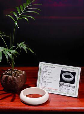 武士道天然猛犸象牙齿手镯冰材料象牙贵妃手镯丰富的手镯珠宝真品