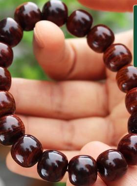 正宗海南黄花梨老型珠121314男女款手串手链虎皮纹送礼