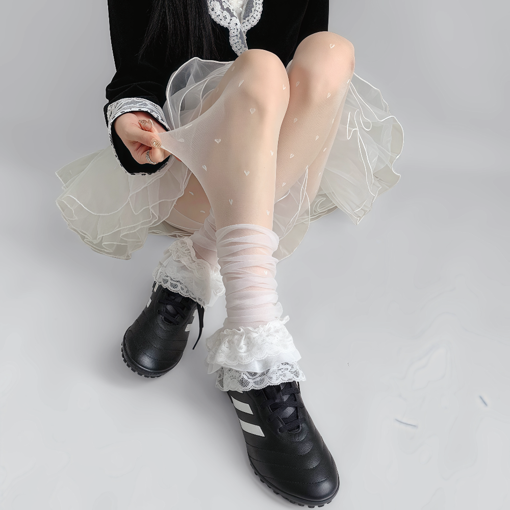 爱心丝袜女春秋防勾丝连裤袜纯欲风桃心白色加长高个子丝袜美腿袜,淘宝优惠券,粉丝福利购,淘宝优惠卷