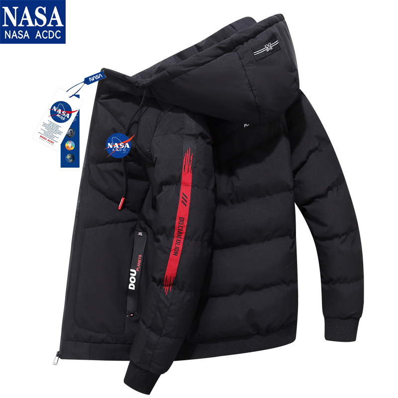 nasa联名羽绒男士2021新款加厚棉服 leebm棉衣/棉服