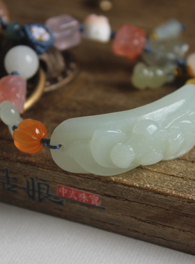天然和田玉手牌手串原创新中式