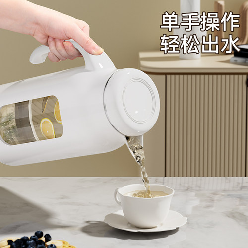 冷水壶玻璃耐高温家用凉水壶大容量冰箱凉茶壶凉白开水壶凉水杯 - 图0