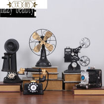 In Shengping (new product) 70-old nostalgic black and white machine old objects shop window decoration props antique silver