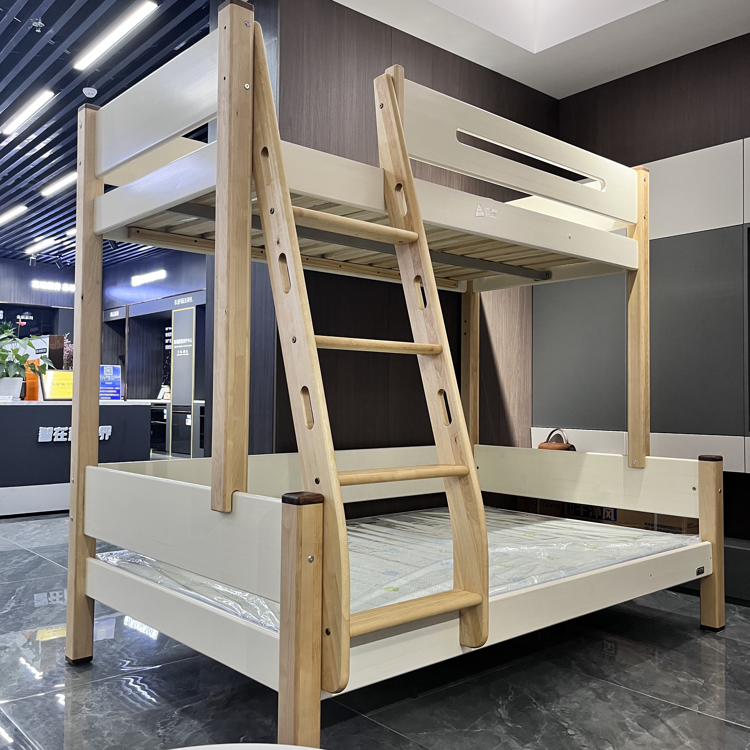 cicimia 西西米亚子母床枫桦木实木儿童上下床双层床小户型高低床,淘宝优惠券,粉丝福利购,淘宝优惠卷