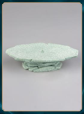 豆豆集蓝色砂岩底座配件新中式国风创意桌面饰品假山鱼缸景观