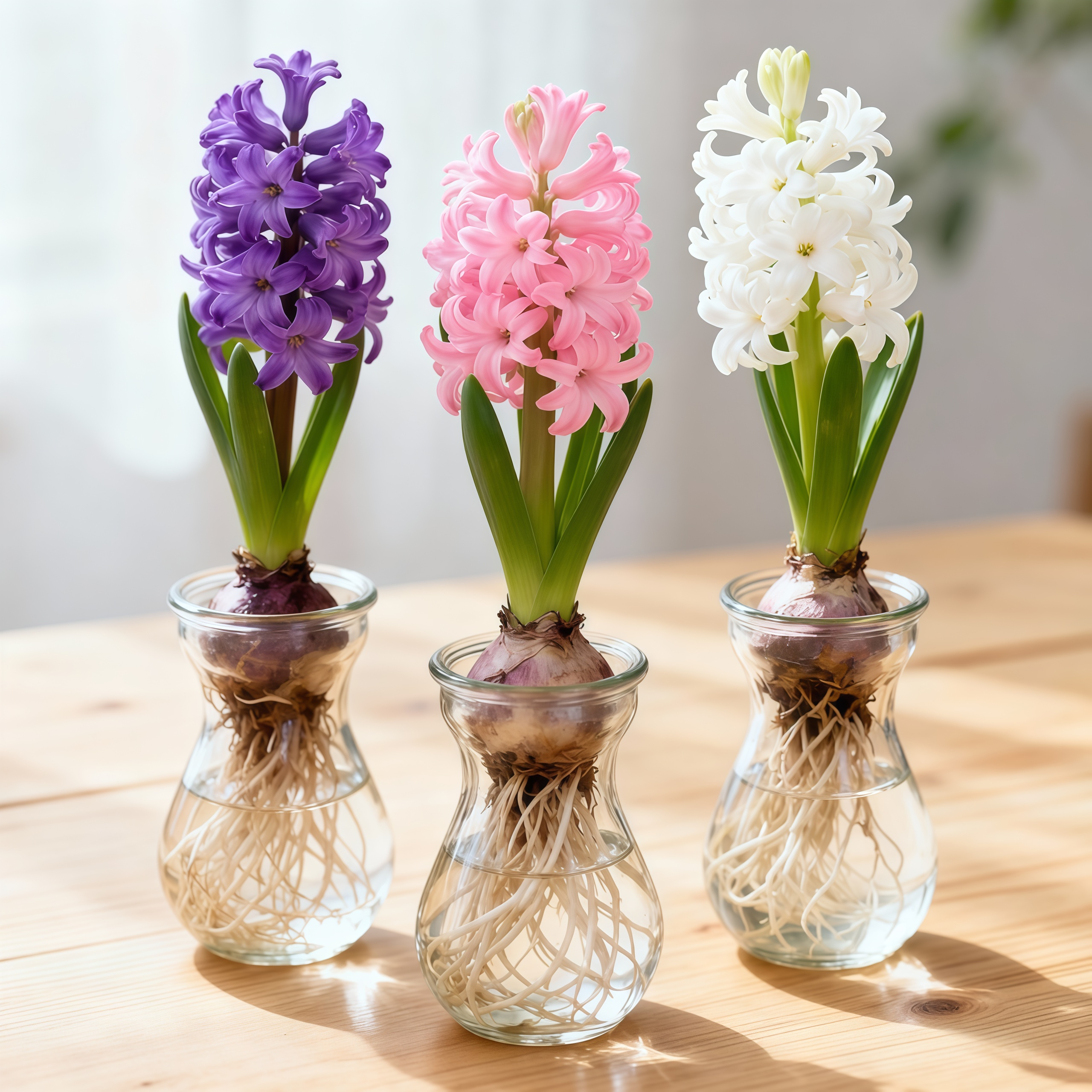 风信子水培植物室内好养冬天耐寒花卉水养土培开花植物易活小盆栽 - 图0