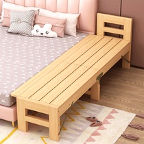 Splicing Bed Widening Folding With Guardrails Solid Wood Bed Seamless extension bedside Bed Seminator Crib Adults Available Small Beds