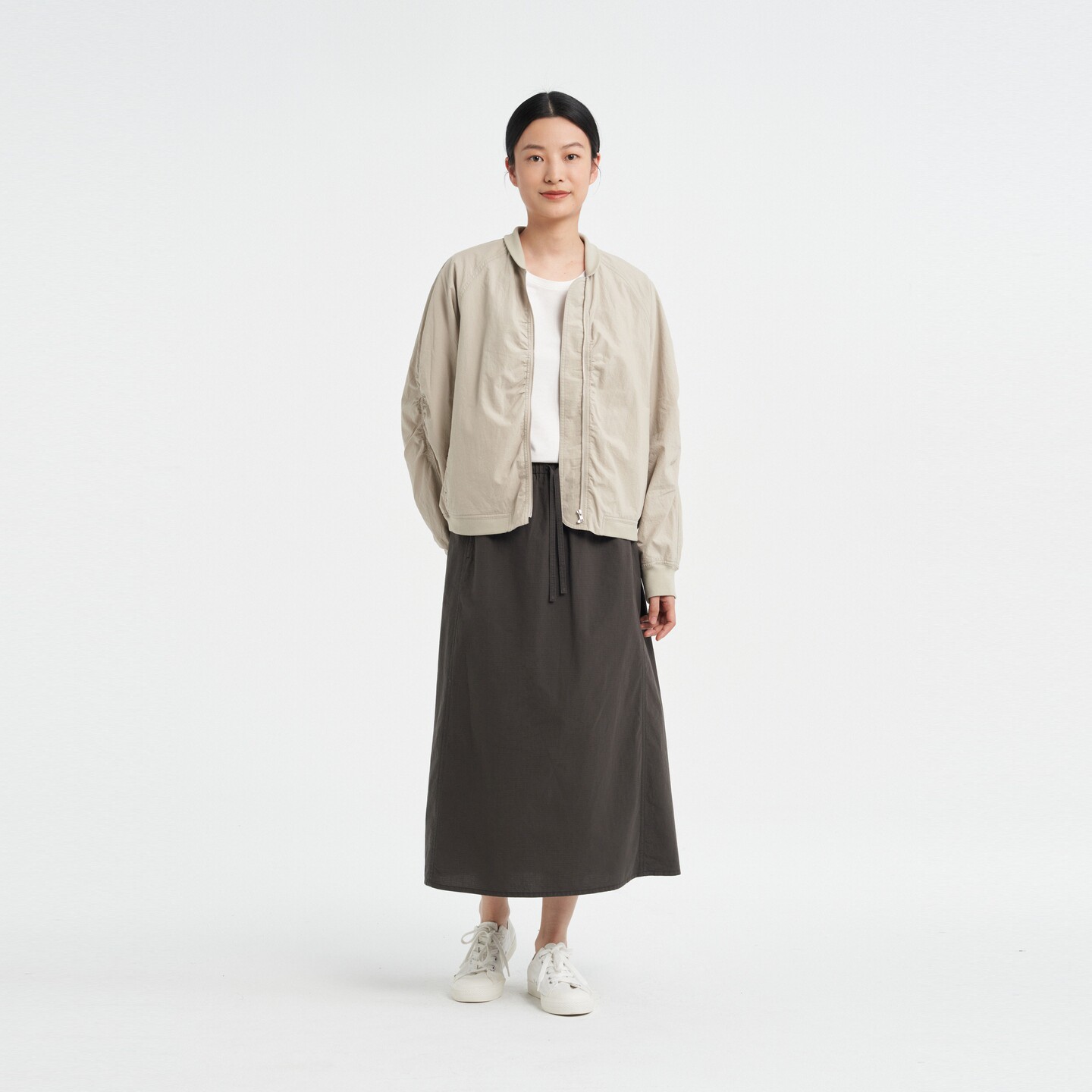 klee klee半身裙 女士环保棉小格子棉布百搭A型半裙26春夏新款