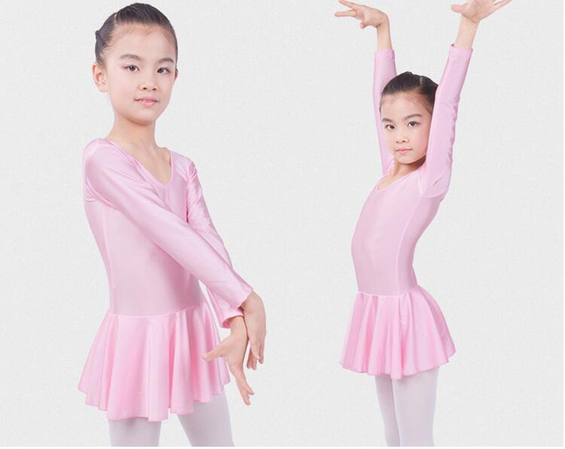 Long sleeved Spandex Gymnastics Leotard Swimsuit Ballet Danc-图2