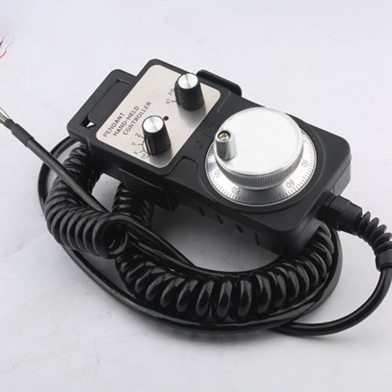 6-Axis MPG CNC Pendant Handwheel 5V 100PPR With Emergency Stop