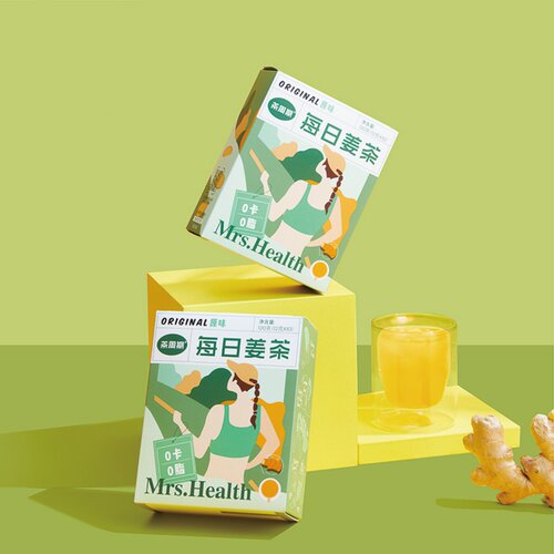 【原味两盒】茶周期每日姜茶无蔗糖0卡大姨妈姜糖水秋冬喝姜汁 - 图0