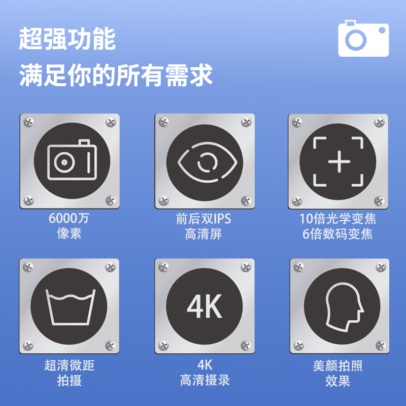 数码照相机学生随身小型旅游入门级卡片复古相机高清伸缩镜头ccd - 图3