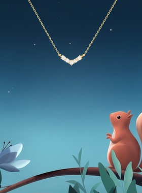 GMATIS轻奢S925银女百搭锁骨链