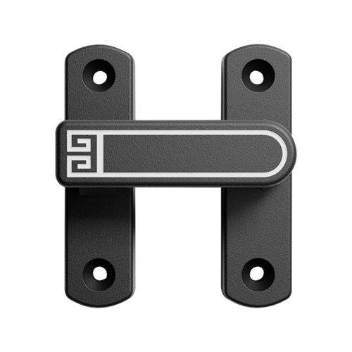 明装式房门锁扣锌合金免钉移门搭扣可调节门插销免打孔粘贴式门栓 - 图3