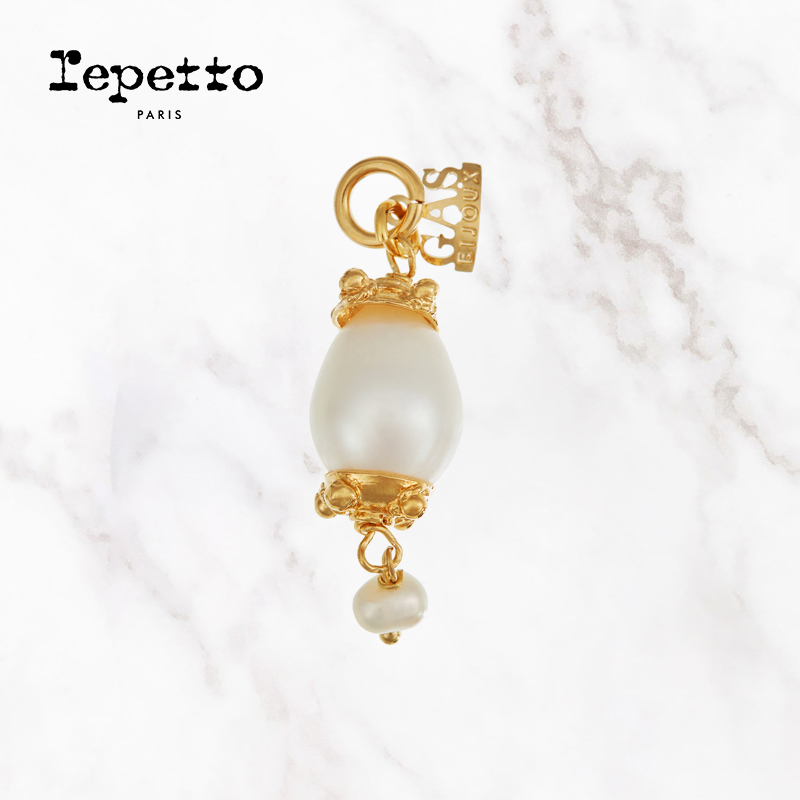 REPETTO丽派朵 女士DIY新款法式珍珠饰品 芭蕾舞鞋挂饰 - 图1