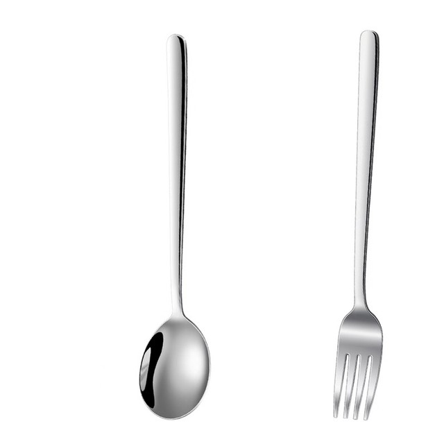 Korean 304 stainless steel dining fork salad fork spoon set