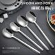 Korean 304 stainless steel dining fork salad fork spoon set