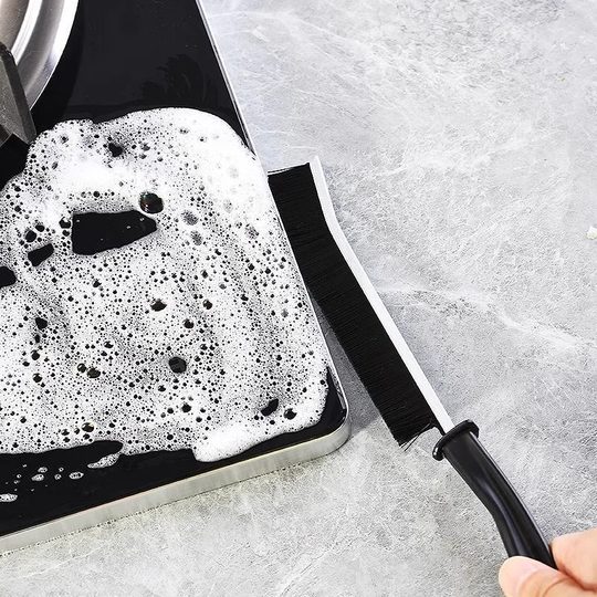 Long handle crevice brush for ceramic tiles multifunctional bathroom and kitchen