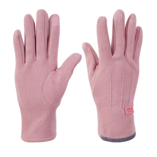 新款冬季保暖手套加绒加厚防寒触屏骑行开车户外运动德绒棉手套