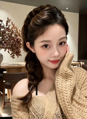 春秋气质豹纹毛绒发箍女带齿洗脸压发头箍高颅顶防滑碎发整理发卡