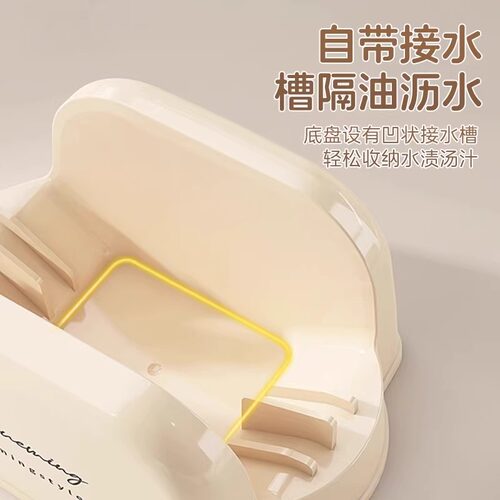 台面锅盖架锅铲沥水架厨房灶台收纳架筷勺子架砧板菜板锅盖放置器 - 图1
