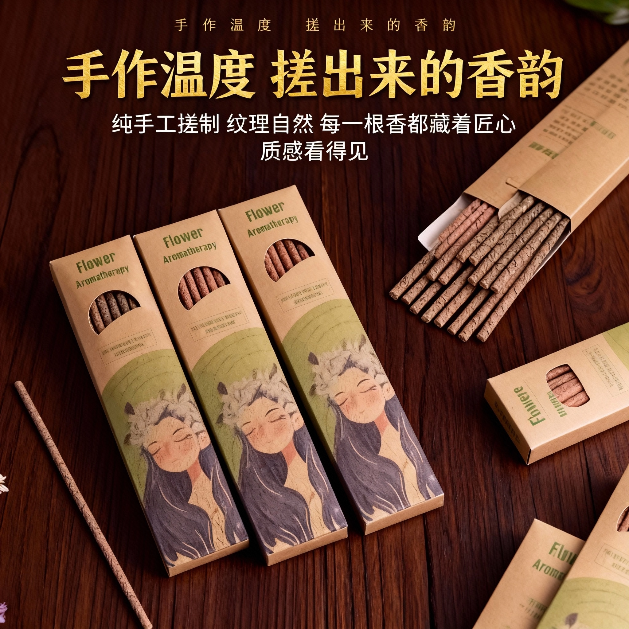 手搓天然花瓣香玫瑰阿根廷秘鲁圣木持久留香净味卧室书房香薰棒,淘宝优惠券,粉丝福利购,淘宝优惠卷