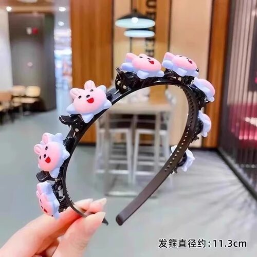 儿童发箍编发神器可爱女童刘海碎发卡宝宝头箍不伤发女孩洋气发饰 - 图3