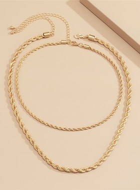 European American Accessories Hip Hop Simple Geometric Twist