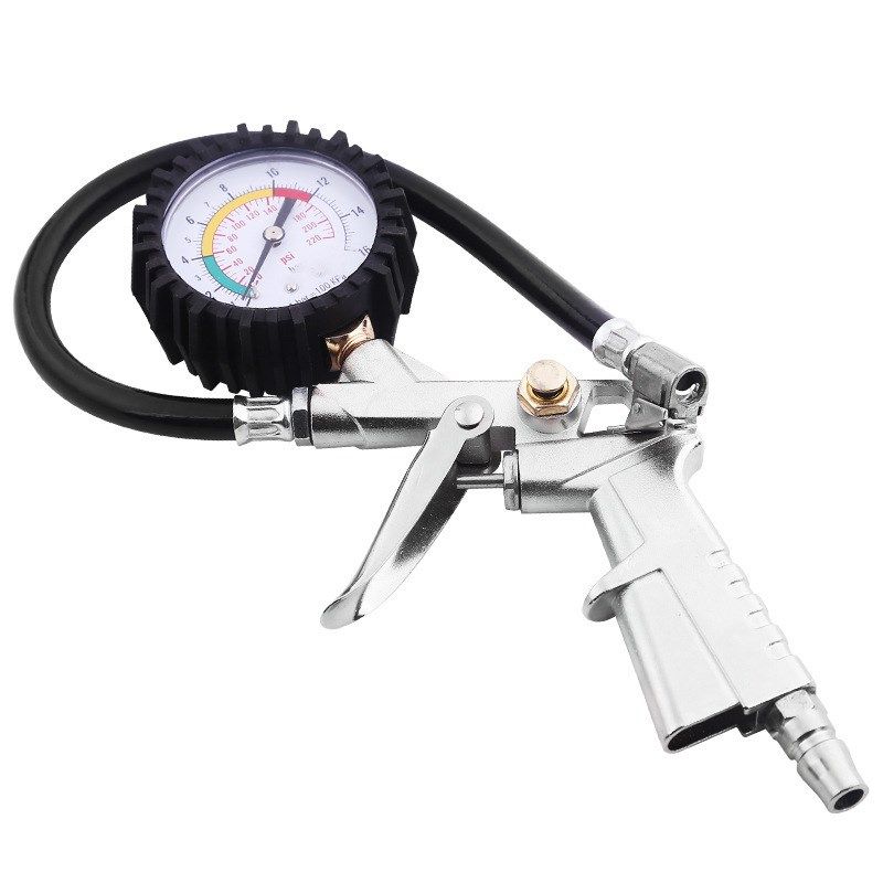 Tire Inflator Nozzle BikeMotorcycle Air Pump Connector w Pre - 图2