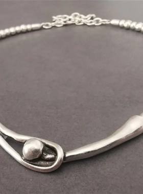 Retro Hammered Texture Simple Exquisite Circular Alloy Penda