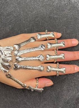 Halloween Hot Item Exaggerated Metal Skeleton Bracelet Ghost