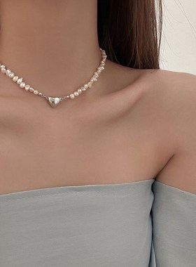 Irregular Freshwater Pearl Necklace Womens Light Luxury Desi