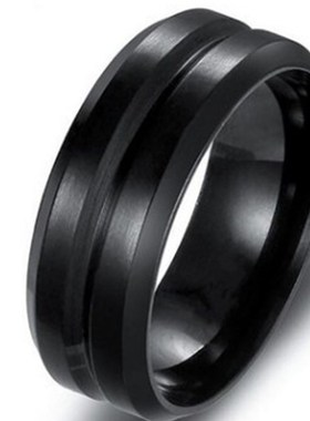 European Titanium Steel Ring Stylish Mens Finger Ring Rotata
