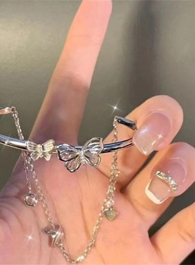 Creative Double Butterfly Opening Bracelet Womens HighEnd In