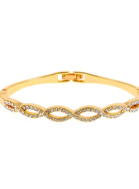 Fashionable Intersecting Diamond Hollow Bracelet Personality