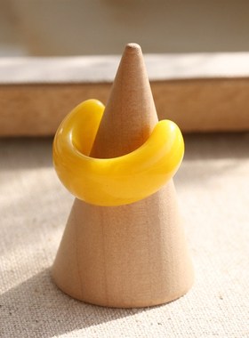 Transparent Ring Simple Style Daily Wear for Teen Girls Open