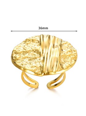 Design Geometric Arc Finger Ring Statement Open Ring for Eur