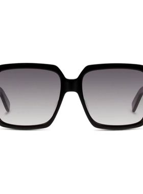 YSL/圣罗兰墨镜女复古时尚黑色方框渐变镜片太阳眼镜男士SL174