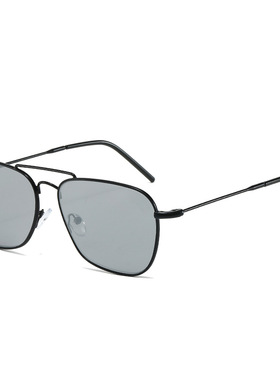 英国chrry koop新款方形飞行员太阳镜男女欧美雷家反曲面镜片