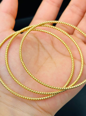 英国chrry koop雕纹碎花满天星三生三世手镯女百搭手环钛钢不