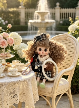 WMASK砚辞治愈系手工娃娃挂件重磅真丝100%桑蚕丝小肠发圈发饰